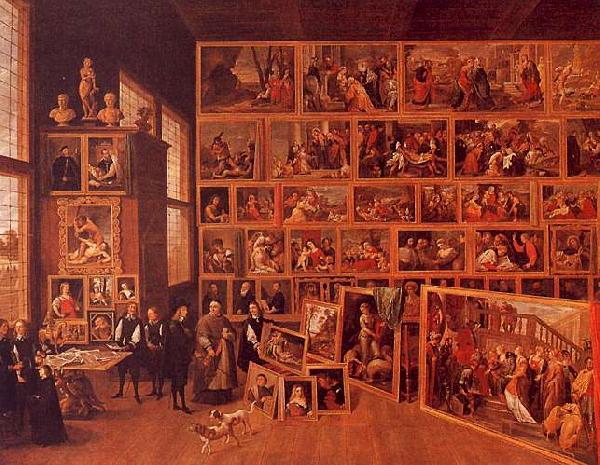    David Teniers The Archduke Leopold's Gallery oil painting picture